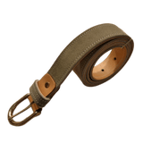 Ceinture veau-velours kaki - Grand Rue