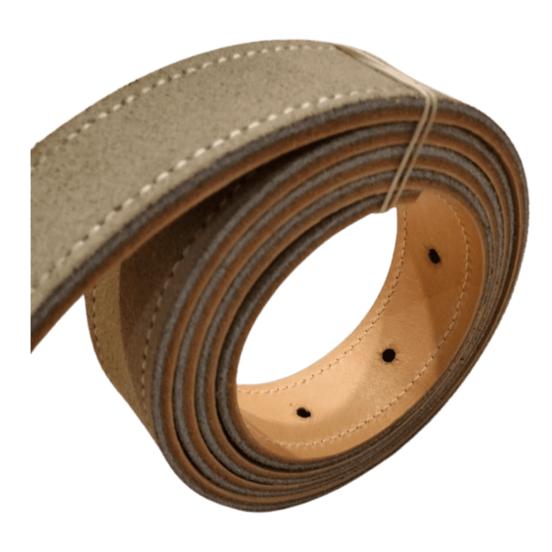 Ceinture veau-velours kaki - Grand Rue