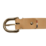 Ceinture veau-velours kaki - Grand Rue