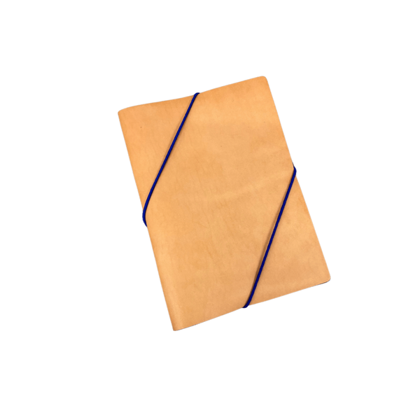 Carnet cuir Diagonal Naturel - Grand Rue